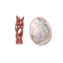 Natural Abalone Shell Incense Holder, Sage & Palo Santo Stick Holder, Sage Bowl, Sage Burner, Incense Burner & Aromatherapy Stand Set For Incense Burning, Home Cleansing, Meditation, Shell Crafts, Home Decor - Multicolor - View 11