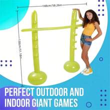 1 pieza Juego de Limbo inflable portátil - Kit de juego de Limbo inflable de PVC - Poste bajo portátil, adecuado para cumpleaños, bodas, despedidas de soltero y celebraciones en general - Diversión y poste de Limbo para fiestas de Año Nuevo, Día de San Valentín, Día de la Independencia