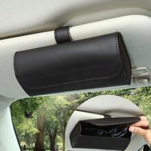 Sunglasses Holder For Car Sun Visor,  Auto Eyeglasses Protective Storage Case,  Vehicle Visor Accessories Organizer Box