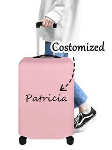 Custom Suitcase Cover 18-32 Inch Flexible Suitcase Cover For 18- To 32-Inch Suitcases Personal Custom Suitcase Cover Custom Name Pattern Scratch-Proof Protector Suitcase Protector Suitcase Cover Protective Cover Dustproof Cover Trolley Suitcase Dustproof Cover Travel Accessories Shop Back To School, - Multicolor - View 6