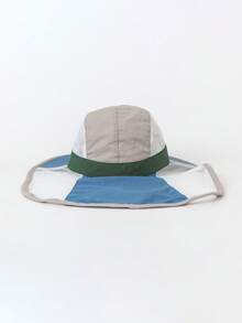 mini bala Kids' Summer Sun Hat – Breathable Mesh Cap With Adjustable Strap, Outdoor Baby Hat - Ice Blue - View 2