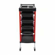 6-Tier Drawer Multifunctional Salon Cart Hairdressing Shelf With Wheels