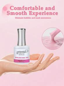 15ml Pink Building Nail Gel Nail Polish For Strengthener Gel Extension Gel Base Coat In A Bottle Soak Off Uv Led Gel Nail Extension Nails - 粉色 - 查看 8