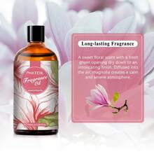 Japanese Magnolia Fragrance Oils for Aromatherapy, Diffuser, Relaxation, Yoga, Skin Care, DIY Candle and Soap Making, 3.38 fl oz - 100 ml - Übersicht 3