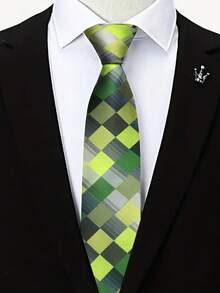 1pc Unisex Casual Polyester Plaid Bow Tie, Suitable For All Seasons - Multicolor - View 5