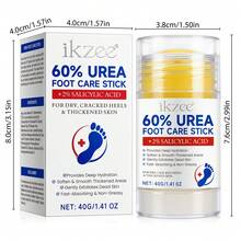 1pc 60% Urea Foot Care Stick/Manuka Honey Hand & Foot Moisturizing Stick, Daily Skincare, Deep Hydration, Smooth Skin, Unisex, 40g - Yellow - View 5