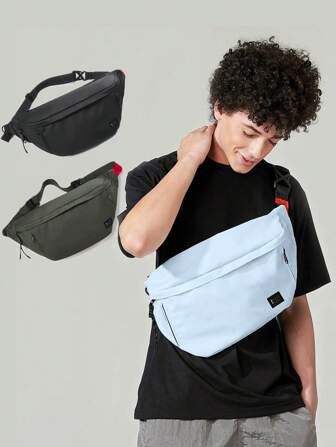 Sacs banane mode pour femmes et hommes unisexes, sac banane/sac de taille/organisateur avec ceinture réglable, poches multiples pour hommes et femmes, sac banane pour l'extérieur, sac de taille croisé décontracté multi-poches pour voyager, courir, randonnée, vélo, trousse à outils, poche de ceinture polyvalente étanche pour homme pour l'entraînement, la course, les voyages