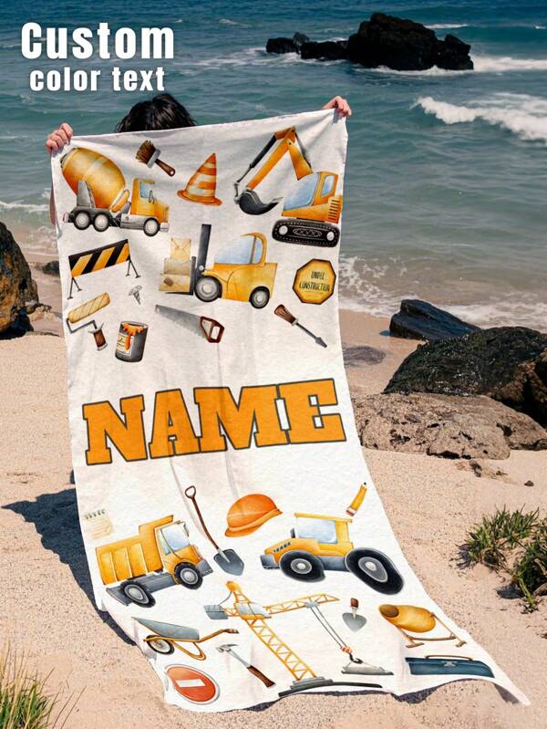 1PC Customized Name Ocean Beach Towels,Personalized Kids Beach Towel,Summer Birthday Gift For Kids,Custom Name Beach Towel,Custom Beach Towel For Girls/Boys,Perfect For Outdoor Beach Travel Swimming Gym Yoga, Beach Accessories,Custom Beach Towel For Friends, Multiple Sizes Of Beach Towels To Choose Froml
