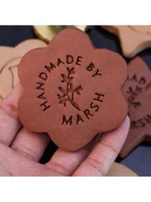 Custom Clay Stamp, 4cm Initial Ceramic Stamp With Wooden Handle, Custom Soap Stamp In Brass, Personalized Signature Brass Stamp For Pottery,Back To School,School Supplies - Multicolor - View 6