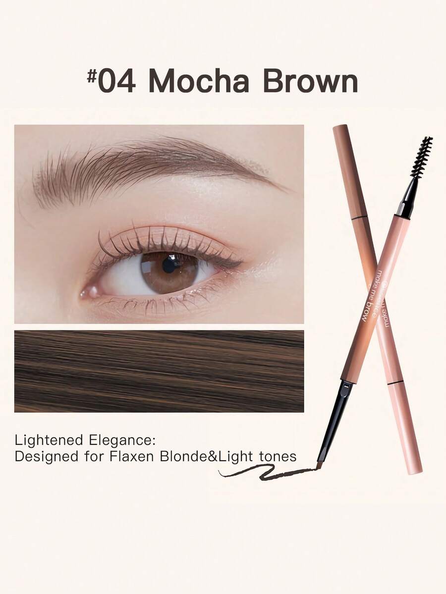 Essence Delicate And Clear Eyebrow Pencil, Precisely Defines Natural Eyebrows, Long-Lasting Natural Makeup - 04 Mocha Brown - View 1
