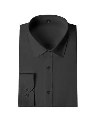 Men's Autumn Winter Suit Sets For The Christmas Double Eleven And Friday Promotions Men's Shirts Long Sleeve Button Shirts New Autumn Collection Solid Slim Fit Casual Business Formal Dress Shirt Suitable For Parties Weddings Concerts Graduation Seasons Size XS-3XL