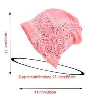 9pcs Polyester Printed Outdoor Sports Cycling Headwear Beanies, Reversible Korean Style Unisex Neck Warmer Gaiter