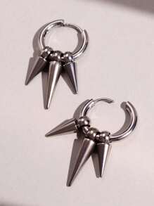 1 Pair Punk Gothic Hiphop Style Multiple Spike Stud Unisex Fashion Accessory