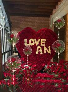 12 piezas (6 sets) / 6 piezas (3 sets) / 2 piezas (1 set) - Luces de cuerda de globo LED, diseño de bola Bobo transparente, decoración para cumpleaños, boda, aniversario, Día de San Valentín, fiesta de playa de verano, decoración de fiesta interior, blanco cálido