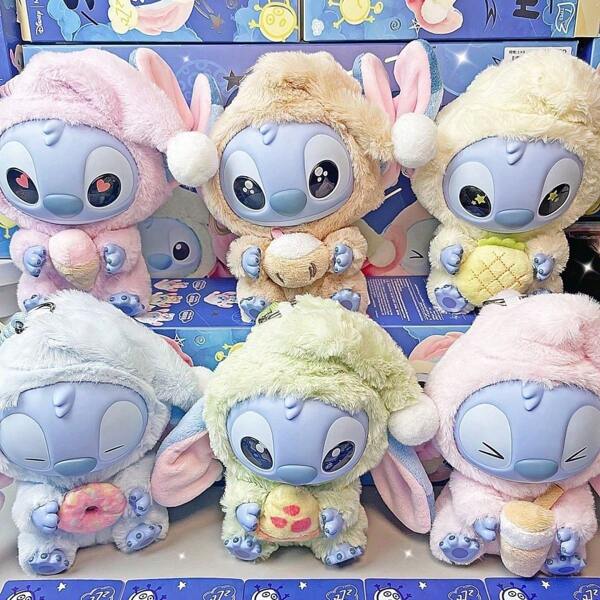 Marvel 1pc/6pcs Cute Stitch Cartoon Blind Bag, Key Chain, Backpack Pendant, Birthday Gift, Couples Gift