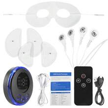 Masajeador facial con estimulación EMS, estimulador de músculos, herramienta antiarrugas y reafirmante facial, carga USB, 8 modos y 19 niveles, para mujeres - parche - Ver 3