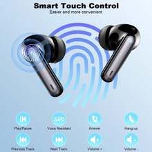 Csasan Auricolari wireless, 2024 cuffie wireless Bluetooth 5.3, driver stereo da 14,2 mm, auricolari 3G Mini 48 ore, 4 microfoni ENC, cuffie Bluetooth in-ear, impermeabili IP7, auricolari con ricarica rapida USB-C per Android/iOS