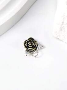 1 Stück einfacher und einzigartiger 925 Sterling Silber Wildrose Charm DIY Anhänger, zarter Schmuck als Geschenk für Frauen oder Männer