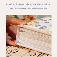 Zaawansowany minimalistyczny kryształowy album na zdjęcia 7,01 x 5,47 cala, o dużej pojemności, który pomieści 200 zdjęć 4-calowych. Nadaje się na spotkania rodzinne, wesela, podróże, ukończenie szkoły, urodziny, Boże Narodzenie, Walentynki i inne idealne prezenty