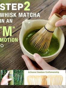 5 Pcs Matcha Whisk Set Matcha Bowl With Spout Matcha Whisk And Holder Bamboo Matcha Scoop And Stainless Sifter - Jade Green Matcha Kit For Matcha Lover Back To School