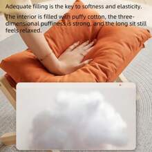 1pc Wooden Footstool, Multipurpose Foot Rest Stool For Living Room, Modern Ergonomic Design Shoe Bench