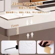 Computer Desk, PC Desk, Gaming Desk, Study Desk, Work Desk, Compact Desk, Width 80/100cm, Depth 50cm, Desk, For Work, Working From Home, Study Desk, Easy Assembly