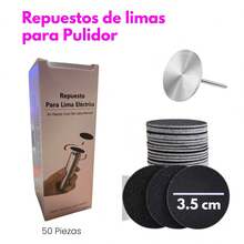 60 Pieces Sanding Pads Replacement, Foot File Replacement, File Discs For Foot Polisher, File Refills - Black - View 1