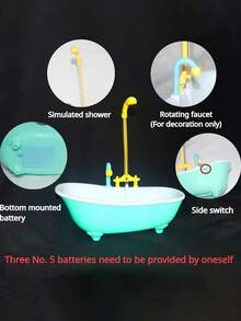 1 Pieza Bañera De Loro Pájaro Para Ducha, Juguete Automático De Rociador De Agua - Azul - Ver 6