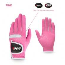 1 Pair PGM ST009 Golf Gloves Ladies Microfiber Soft Breathable Sports Gloves For Both Hands - ST009-pink - View 3
