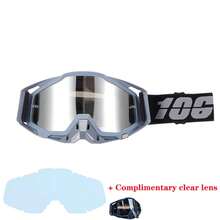 106% Motorcycle Glasses Goggles Motocross Goggles Helmet MX Dirt Bike ATV Ski Outdoor Sports Glass Scooter Cycling Sunglasses