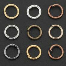 350pcs/Box DIY Jewelry Findings Kit, Includes: 50pcs Lobster Clasps, 100pcs Open Jump Rings, 100pcs Crimp Beads, 100pcs Double Cones, Sturdy & Easy To Operate, Jewelry Connectors, Charms, Pendants, Beading Supplies For DIY Crafting, Necklace, Bracelet Making
