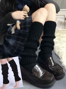 2/1pc Lace Ruffle Leg Warmers For Women, Button Knit Socks, Cute New Japanese Lolita Sweet Girl Foot Cover, Knee High Socks, Boot Socks, Lolita Socks Christmas Gift - Lace Multi-color - View 16