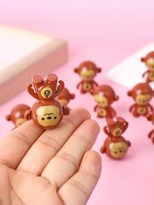 3/10/20 件小猴子不倒翁玩具动物，反转旋转迷你装饰，小礼物装饰摇晃可爱有趣，圣诞礼物，派对礼物，礼品袋填充物，课堂奖品，蛋糕装饰