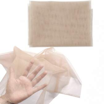 1/2 HD Ultra-Thin Invisible Swiss Lace For Wig Making, DIY, Beginners - Breathable Soft Lace Front Closure, Wig Cap, Hair Accessories