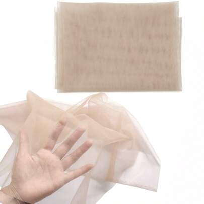 1/2 HD Ultra-Thin Invisible Swiss Lace For Wig Making, DIY, Beginners - Breathable Soft Lace Front Closure, Wig Cap, Hair Accessories