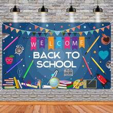 1 pieza, Pancarta de Regreso a la Escuela, Pancarta de Bienvenida de Regreso a la Escuela, Adecuada para usar en la escuela, primaria, secundaria, decoraciones del aula