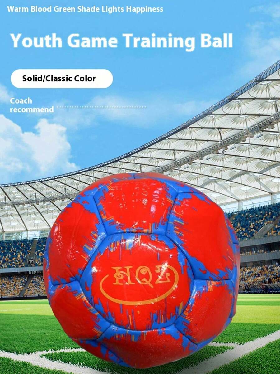 1/2/3 pièces Ballon de football en PU résistant à l'usure, cousu à la machine, niveau de match professionnel, haute élasticité et durabilité, toucher confortable, résistant aux dommages et à la déformation, couleurs vives, convient aux adultes, adolescents et enfants, adapté pour le terrain de jeu, l'extérieur et le terrain professionnel, répondant aux besoins des matchs et de l'entraînement quotidien - Grille (mélange aléatoire de couleurs) - Voir 1