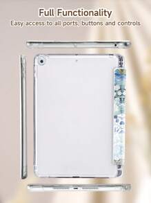 Ocean Summer Junk Protective Case Compatible With IPad Pro 11‑Inch 2024 (M4),IPad 10th Generation ,IPad 9th/8th/7th Generation 10.2 Inch Cover ,Compatible With Samsung Galaxy Tab S7 11 Inch,With Auto Wake/Sleep,Four Corners Anti-Fall,Built-In Pen Tray