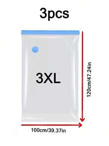 15/10/5/1pcs Vacuum Compression Storage Bags, Travel Garment Organizer Bags With Hand Pump, Multi-Size Options (3XL+2XL+XL+L+M+S), Household Luggage Bags, Dust-Proof Clothing Compression Bags, Wardrobe Storage Compression Bags, Foldable Storage Bags, Transparent Compression Bags, Bedding Compression Bags, Moisture-Proof Compression Bags - Multicolor - View 21