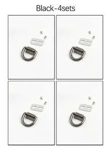 金属D形环龙虾扣，适用于手提包和斜挎包 - DIY钱包链配件，无需工具，可拆卸DIY配件，带螺丝，适用于包包和手机壳。