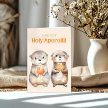 Otter Holy Aperoli Card, Aperol Spritz Card, Funny Card For Girlfriends And Friends With Cute Otter Motif, Best Friend Gift