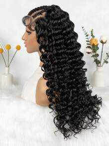 Fashionable 13x6 Lace Front Braided Wig, Deep Wave Multi-Strand Braided Synthetic Hair Wig With Headband, Versatile Styling For Daily And Workplace