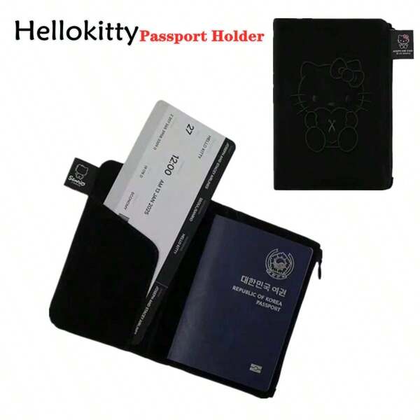 Sanrio Hello Kitty Bag Simple Personalized Good-Looking Passport Holder Delicate Fashion Versatile Ferrule Versatile Convenient