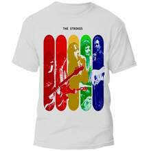 Playera Banda The Strokes – Elegancia y Rock de los 2000s 13 - Blanco - Ver 1