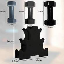 Set de Mancuernas Fitness de Neopreno Hexagonales con Base Incluida, 6 Pesas, Disponible en Varios Pesos y Colores, Ideales para Entrenamiento de Cuerpo Completo, Entrenamiento de Fuerza - 20 libras - Ver 2