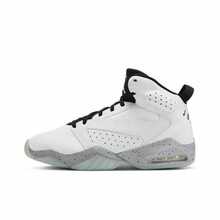Nike Jordan Lift Off Synthetic Leather Casual Sneaker, Shock Absorbing Anti-Slip Durable Mid-Top Retro Basketball Shoes, White-Gray, For Men - White Ash - View 1