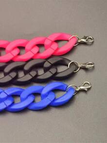 1pc Orange Chain Style Bracelet (Slight Color Difference Allowed Due To Production Batch Variation) - Orange - View 5