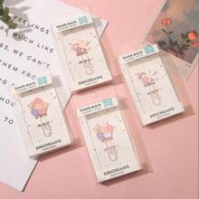 Marcapáginas metálico, Marcapáginas con clip de papel de flor de cerezo delicada, Útiles escolares, Duradero, Sin decoloración, Vuelta al colegio, Artículos de papelería