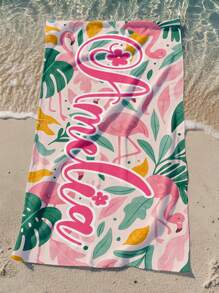 1PC Customized Name Ocean Beach Towels,Personalized Kids Beach Towel,Summer Birthday Gift For Kids,Custom Name Beach Towel,Custom Beach Towel For Girls/Boys,Perfect For Outdoor Beach Travel Swimming Gym Yoga, Beach Accessories,Custom Beach Towel For Friends, Multiple Sizes Of Beach Towels To Choose Froml