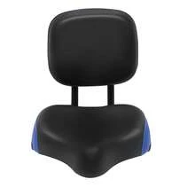 OUKANING Universal Bicycle Seat Large Comfort Wide Saddle Seat With Back Rest Cushion HOT - Black - View 9